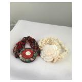 Lot Of 2 Carved Bracelets