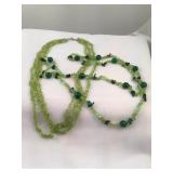 Peridot Beaded  Costume Jewelry pieces