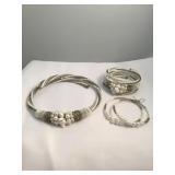 Beaded White  Costume Jewelry pieces