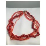 Coral Beaded  Costume Jewelry Pieces