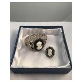 Black White Cameo Costume Set
