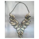 White Buffalo Beaded  Costume Jewelry Piece