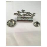 Silver tone Lighter Case & More