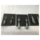 Lot Of  3 Jade earrings