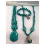 Lot oF 2  Beaded  Costume Jewelry Pieces