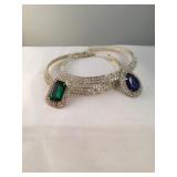 Lot Of 2 Rhinestone Chokers