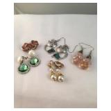 Lot Of 5 Pairs Of Earrings