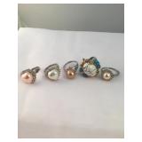 Lot Of Stainless Rings