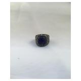 Stainless & Lapis Fashion Ring