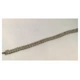 Vintage Sterling Silver Tennis Style Bracelet