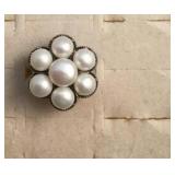 Sterling Silver & Mabe Pearl Ring