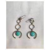 Vintage 3 Tier Sterling Silver Hallmarked Earrings