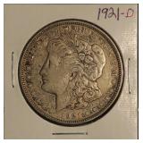 1921 "D" Silver Morgan Dollar