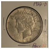 1922 "D" Silver Peace Dollar