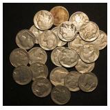 Lot of 24 Buffalo Nickels