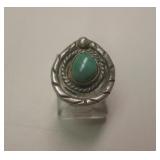 Vtg Navajo Sterling Silver & Cerrillos Turq. Ring Vtg Navajo Sterling Silver & Cerrillos Turq. Ring