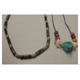 2 Vtg NA Sterling Silver Multi-Stone Necklaces 2 Vtg NA Sterling Silver Multi-Stone Necklaces