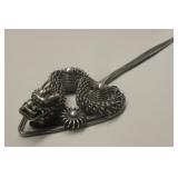 Antique Letter Opener - Multi-Metal Dragon Motif