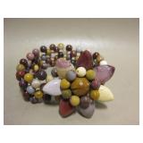 Polished Multi-Stone Bead Bracelet