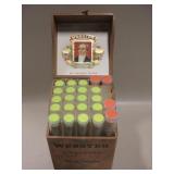 Vtg Wood Cigar Box w/ Hardware In Cigar Tubes Vtg Wood Cigar Box w/ Hardware In Cigar Tubes