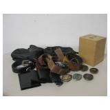 Wood Box, Belts, Wallets, Bags & Belt Buckles