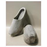 Vintage Wood Clog Shoes - 10.25" Long Vintage Wood Clog Shoes - 10.25" Long