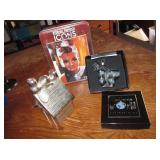 Snoopy Metal Bank, NIP Hepburn Puzzle & Ornament