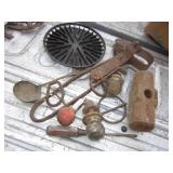 Vintage & Antique Tool Lot - Some Cast Iron Vintage & Antique Tool Lot - Some Cast Iron