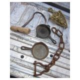 Vintage Cast Iron & Brass Lot