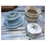 Vtg Ceramic Cuspidor, Insulator & More Vtg Ceramic Cuspidor, Insulator & More