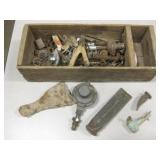 Vintage Wood Box w/ Asst Vintage Wood Box w/ Asst