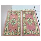 35" x 20" Pair Of Rugs - Some Wear 35" x 20" Pair Of Rugs - Some Wear