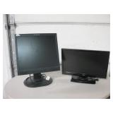 Planar 17" & Coby 18" Flatscreen Computer Monitors