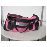 Large Pink & Black Duffel Bag w/ Contents