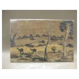 12" x 8" Western  Australia Aboriginal Painting