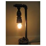 17" Tall Industrial Style Lamp - Plumbing Fittings