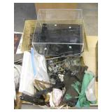 Misc Lot - Metal Planter, Flatware Sleeves, etc... Misc Lot - Metal Planter, Flatware Sleeves, etc...