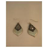 Pair Of Art Deco Style Earrings By IS Pair Of Art Deco Style Earrings By IS