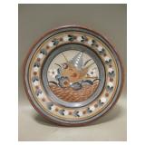 Hand Painted Decorative Ceramic Plate - 9.75"