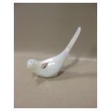 Fenton Iridescent Glass Bird w/ Sticker - 5" Tall