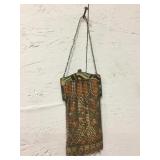 Vtg Whiting & Davis Mesh Bead Flapper Purse