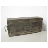 Vtg Bank Safe Deposit Box - 10" x 21.5" x 4.75"