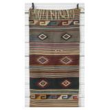 28.5" x 57" Woven Wool Native American Rug