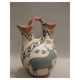 Vtg 9" Lupe Romero Wedding Vase - Jemez Pueblo Vtg 9" Lupe Romero Wedding Vase - Jemez Pueblo