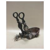 8" Tall Resin Western Spur Decor 8" Tall Resin Western Spur Decor