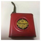 Vtg Muller Valvspout Metal Oil Can - England