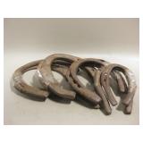 8 Vintage Metal Horseshoes