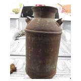 24" Tall Vintage Metal Milk Can - No Lid