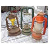 3 Vtg / Antique Lanterns - Dietz, Little Giant etc 3 Vtg / Antique Lanterns - Dietz, Little Giant etc
