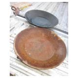 2 Vintage Metal 14" Gold Prospecting Pans 2 Vintage Metal 14" Gold Prospecting Pans